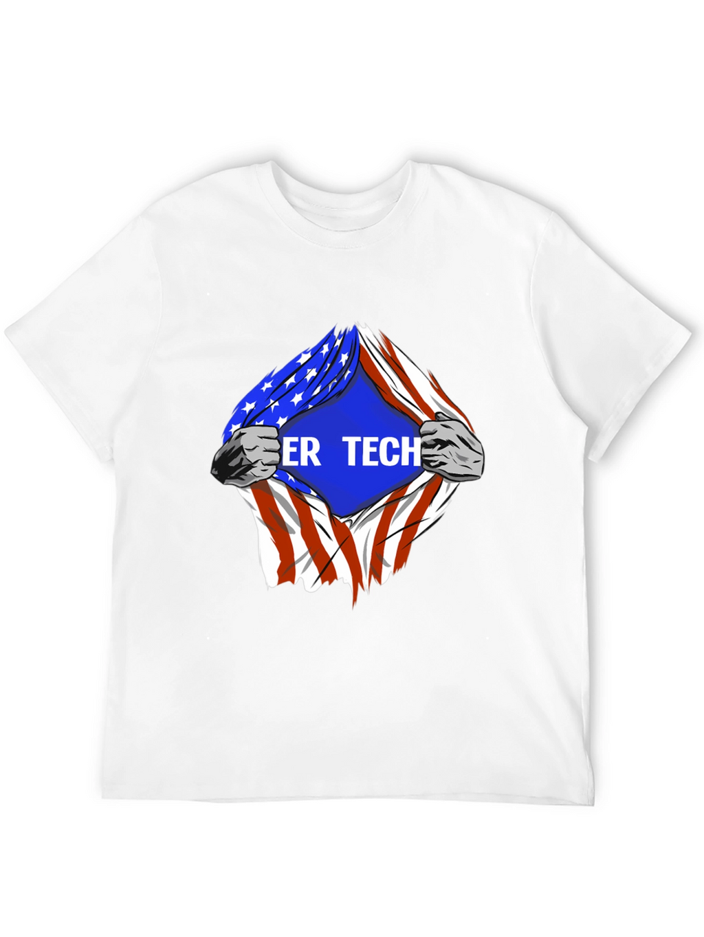 Cyber Tech American Flag T-Shirt