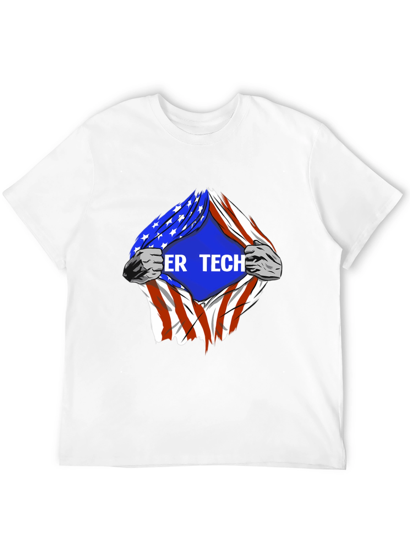 Cyber Tech American Flag T-Shirt