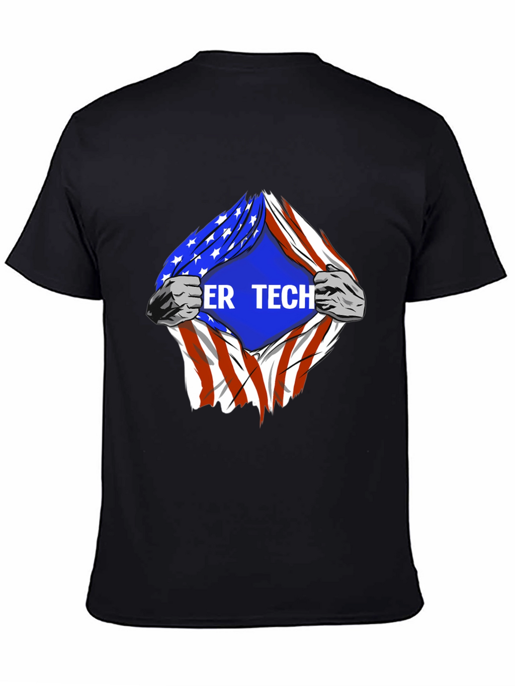 Cyber Tech American Flag T-Shirt