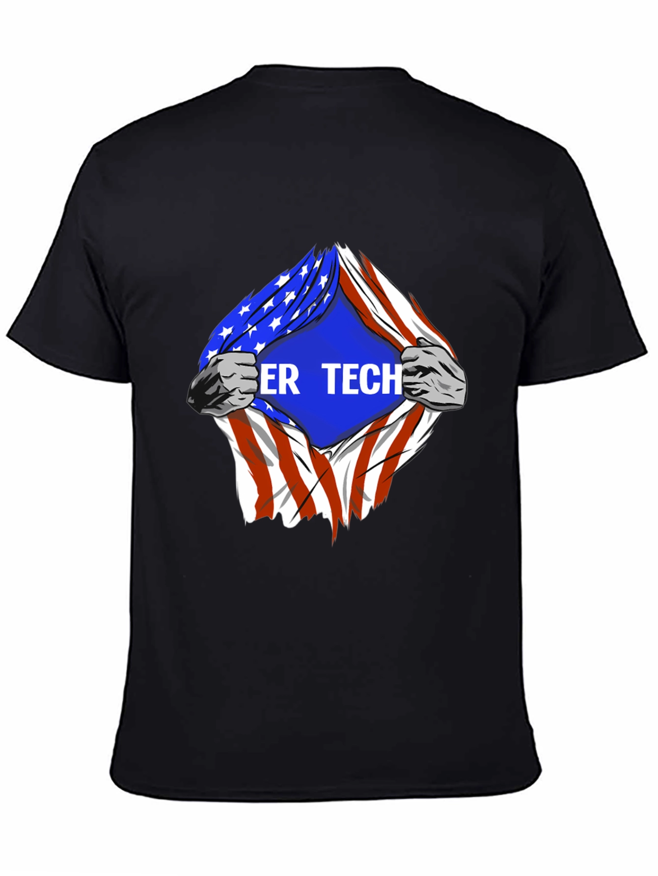 Cyber Tech American Flag T-Shirt