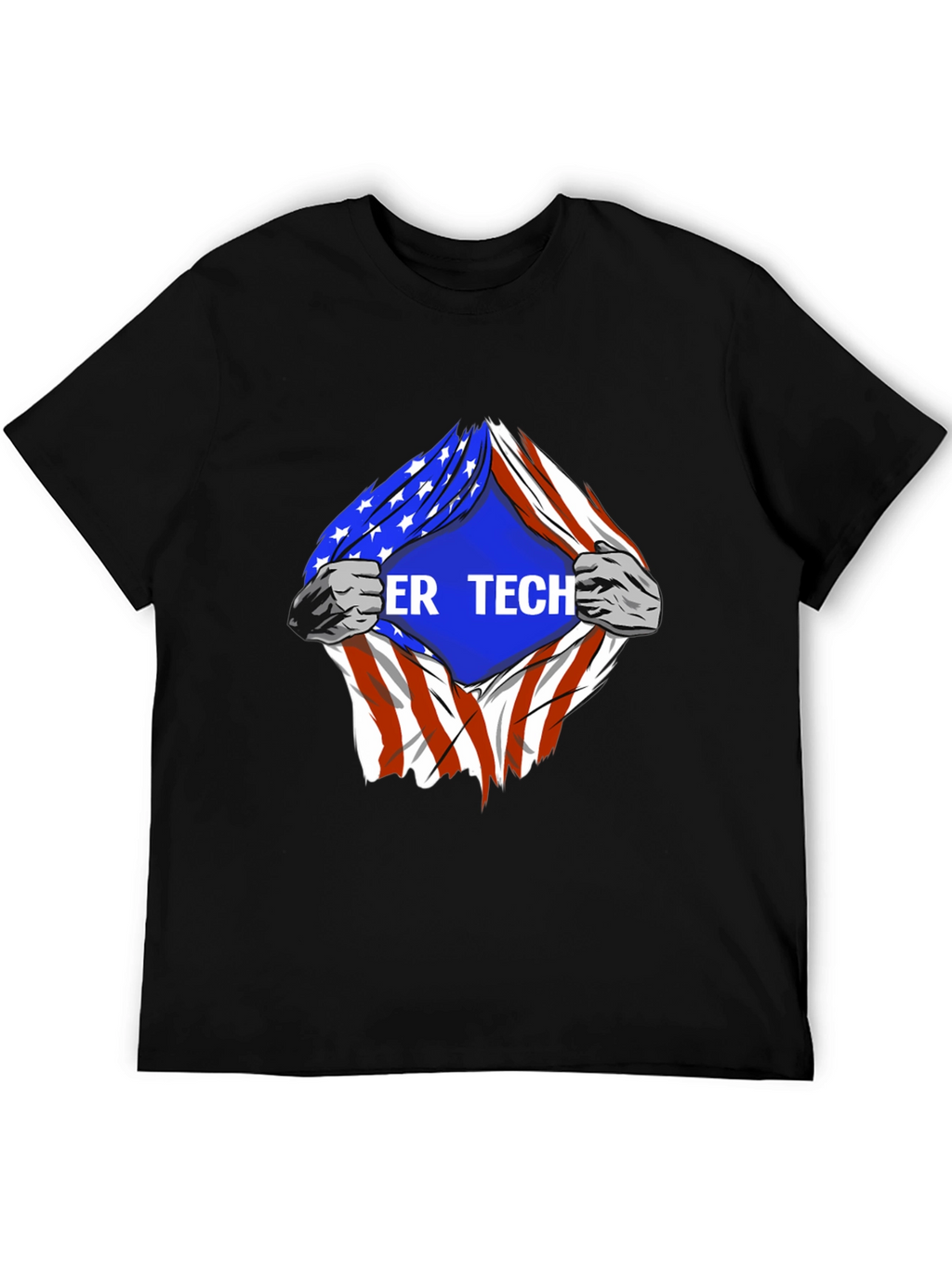 Cyber Tech American Flag T-Shirt