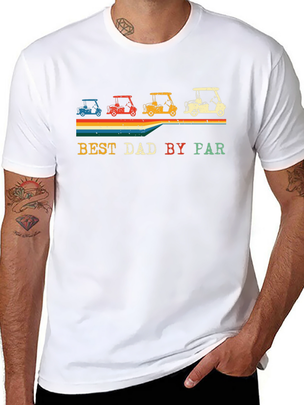Best Dad By Par Golf Cart T-Shirt