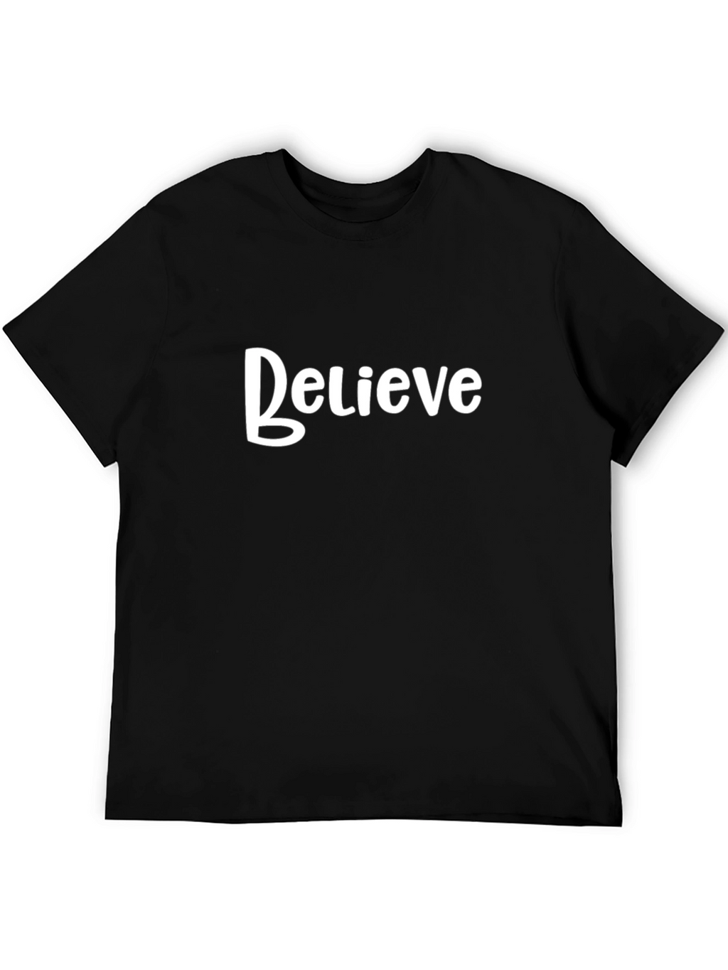 Believe Graphic Black T-Shirt - Mens Casual Wear
