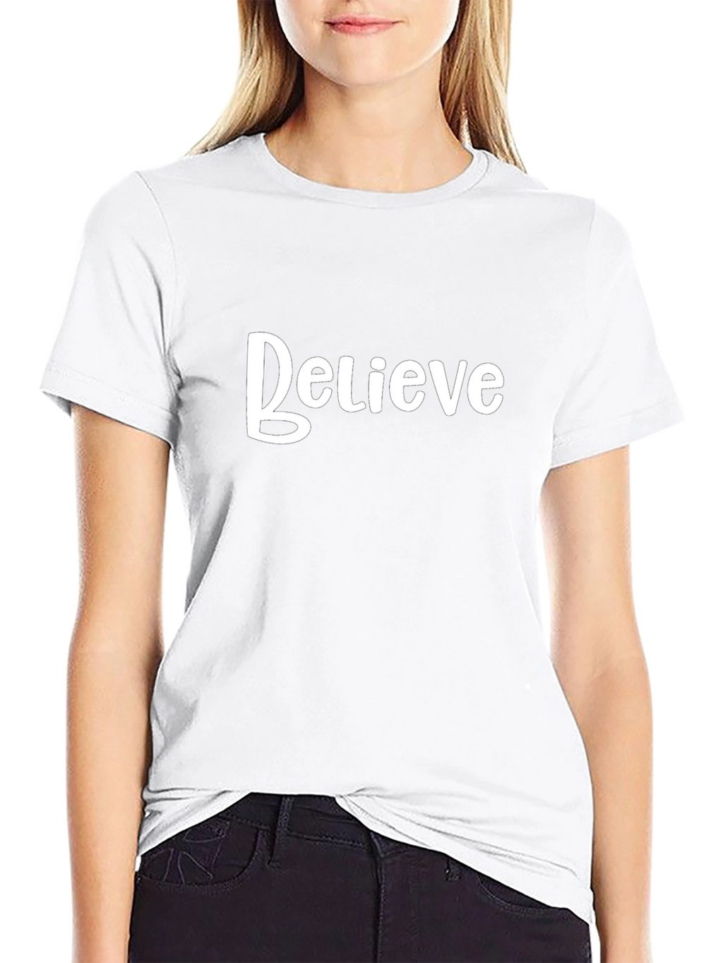 Believe Graphic Black T-Shirt - Mens Casual Wear