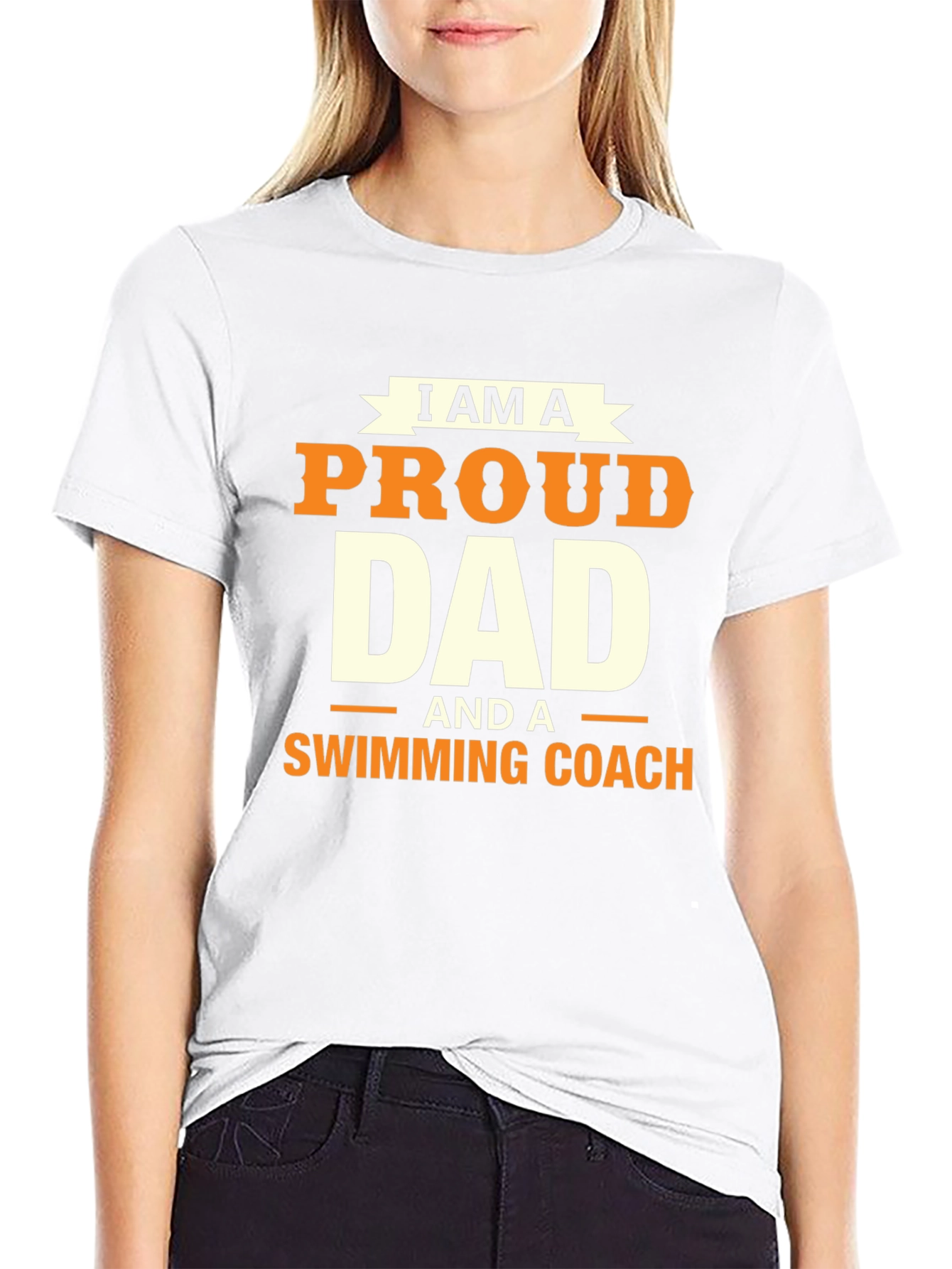 Proud Dad Swimming Coach T-Shirt