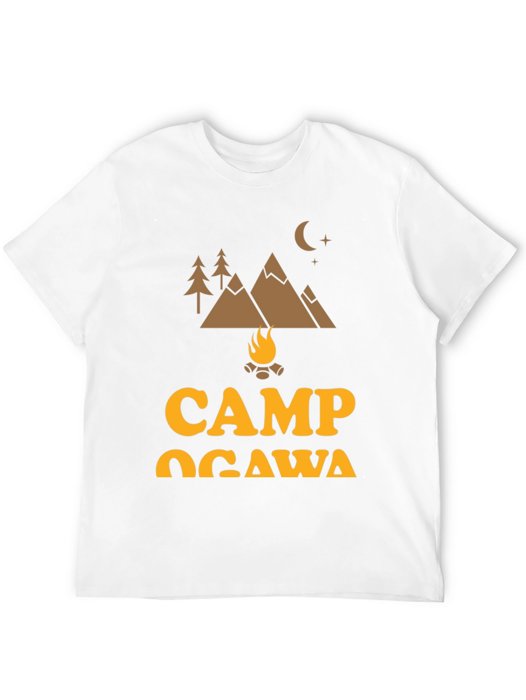 Camp Ogawa Black Graphic T-Shirt