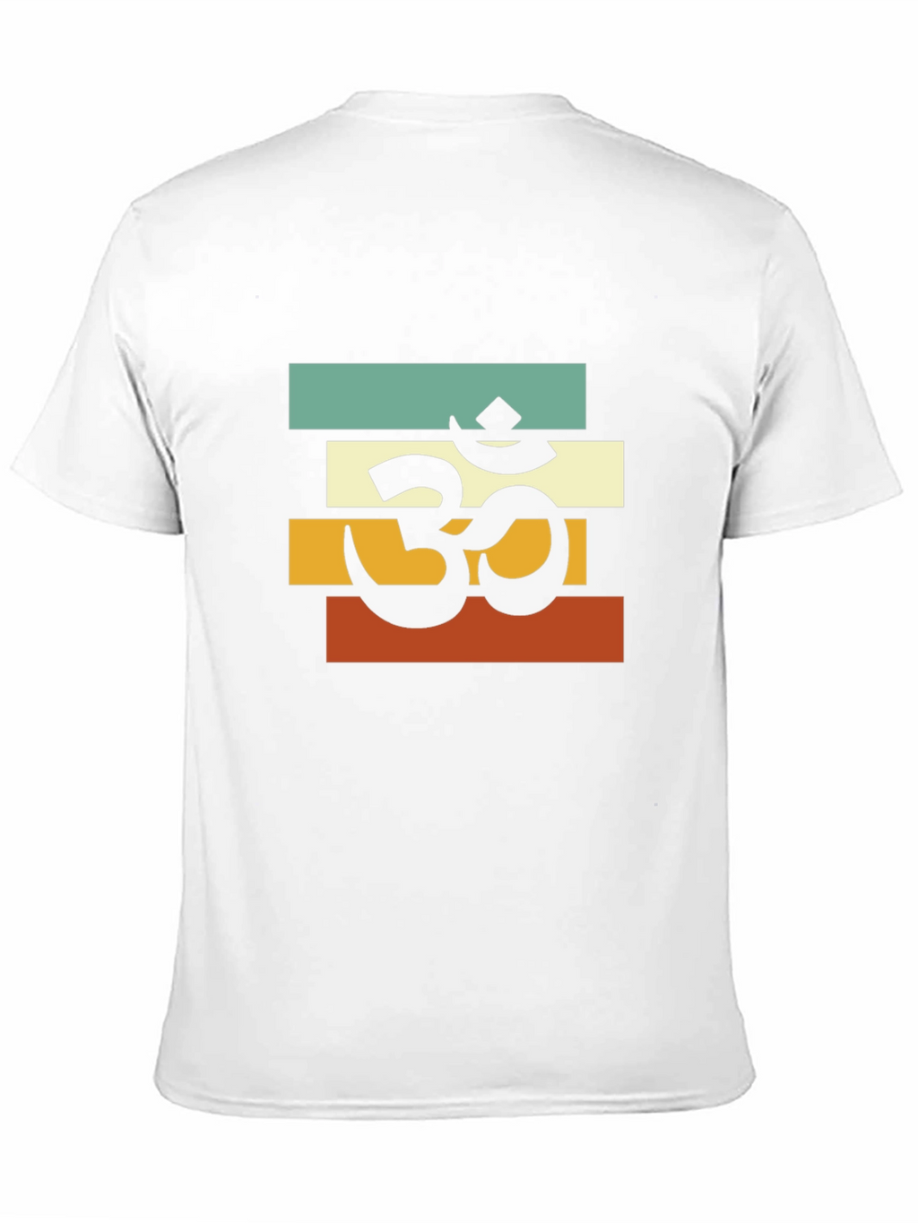 Om Retro Striped T-Shirt - Black