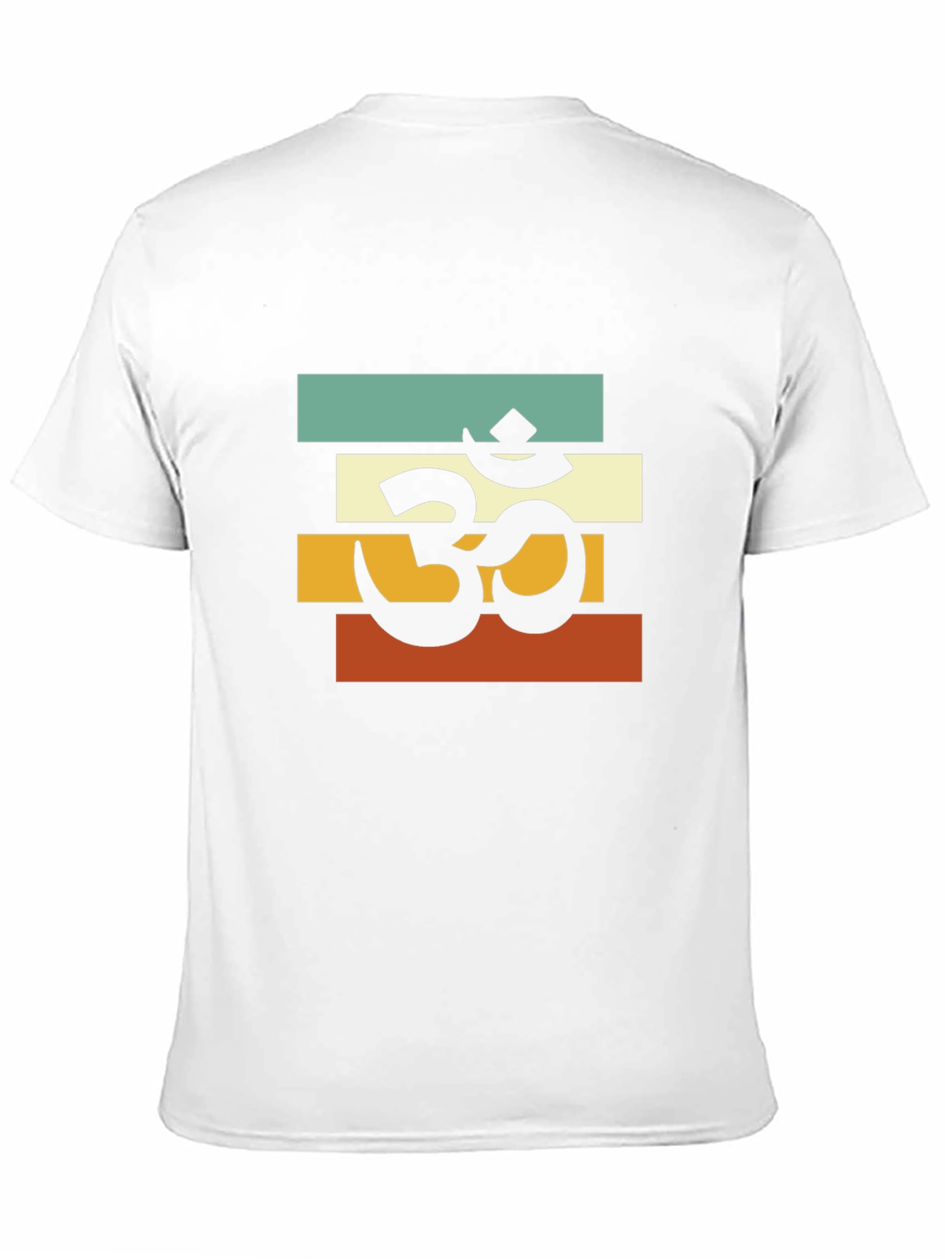 Om Retro Striped T-Shirt - Black