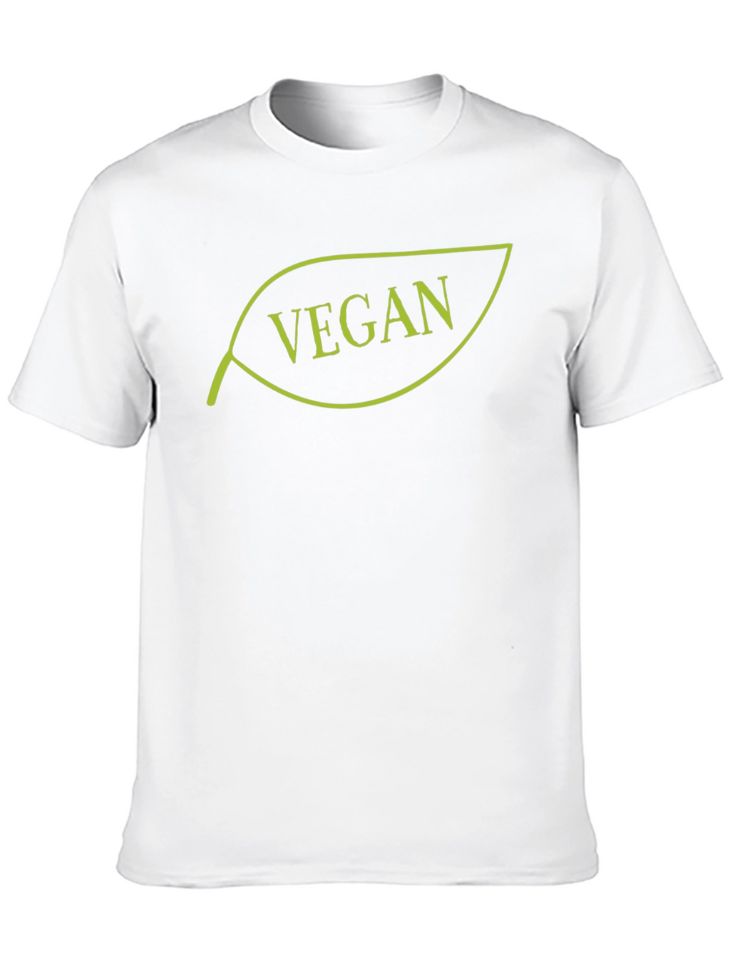 Vegan Leaf Graphic Tee - Black