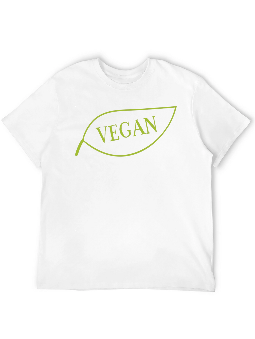 Vegan Leaf Graphic Tee - Black