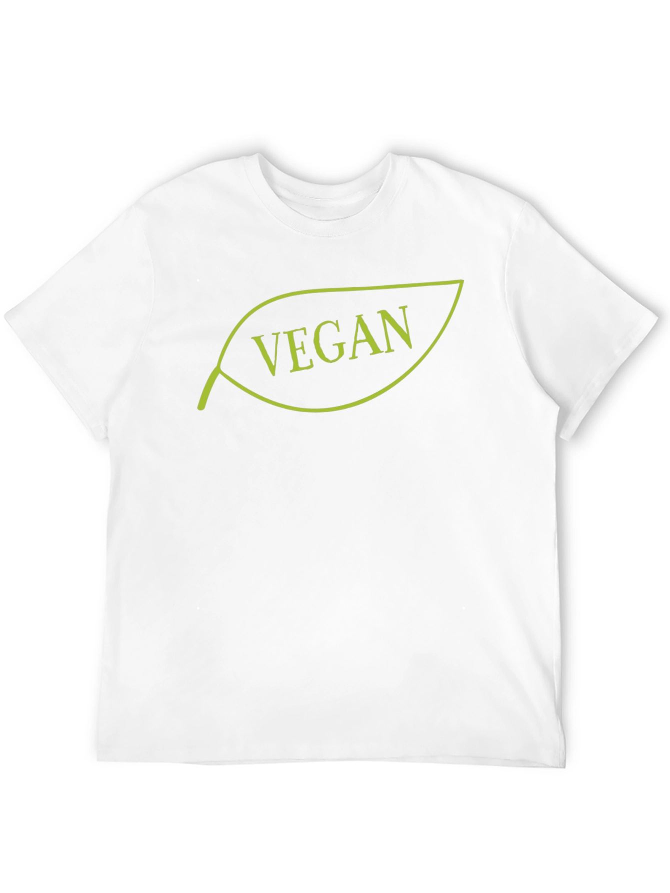 Vegan Leaf Graphic Tee - Black