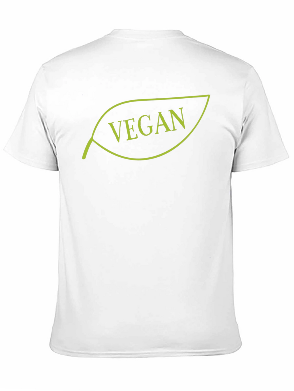 Vegan Leaf Graphic Tee - Black