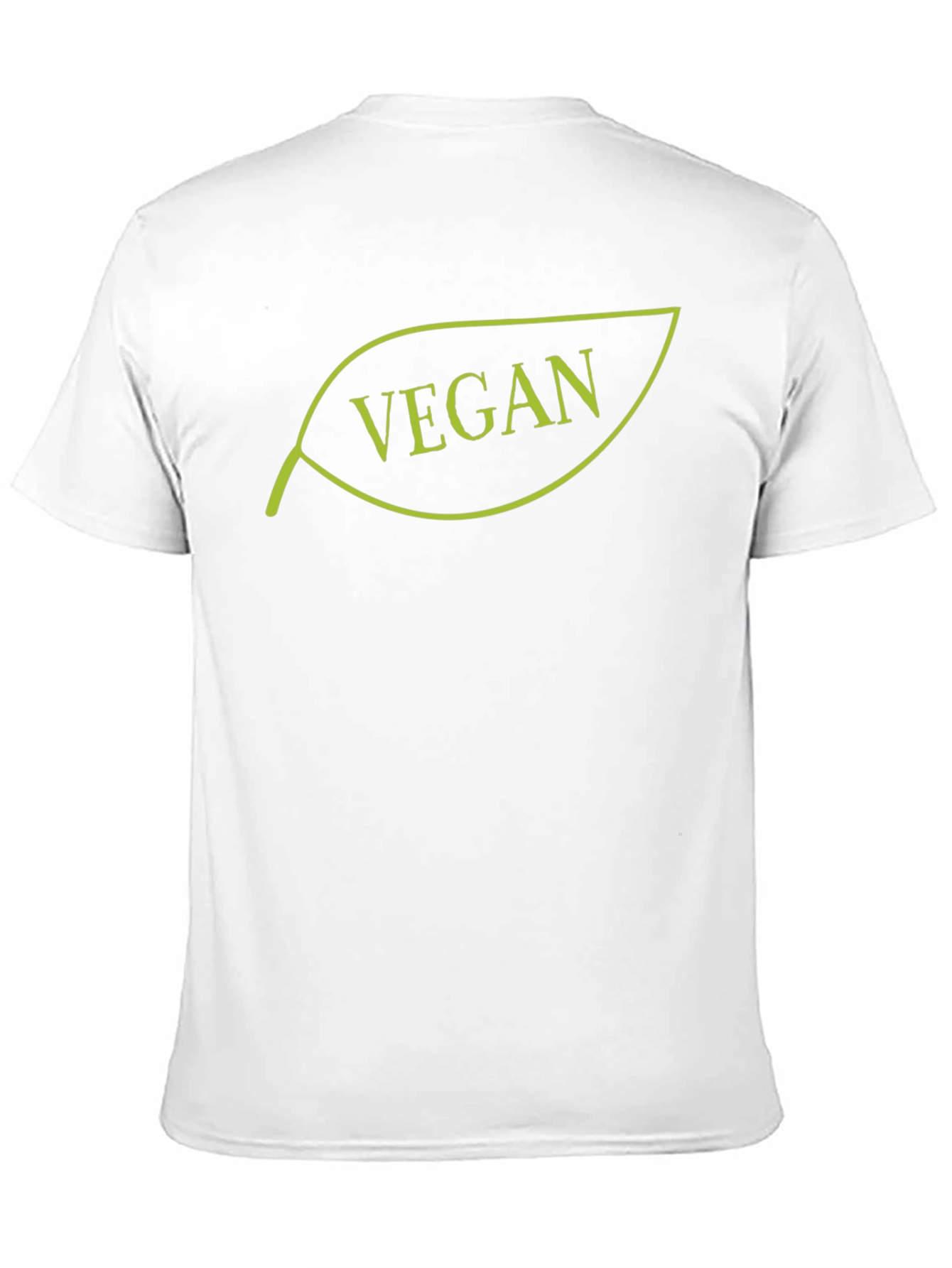 Vegan Leaf Graphic Tee - Black