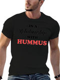 Hummus Lover Graphic T-Shirt - In a Relationship