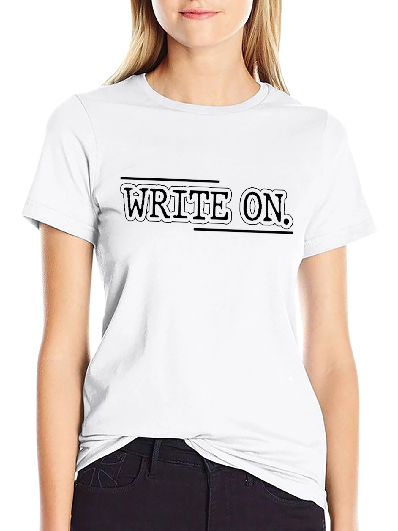 Write On Graphic Tee - Stylish Comfort