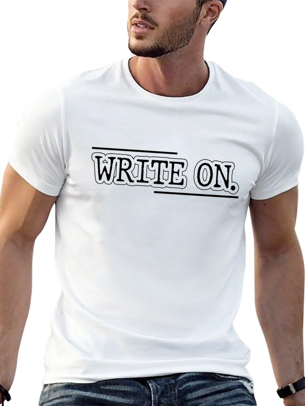 Write On Graphic Tee - Stylish Comfort