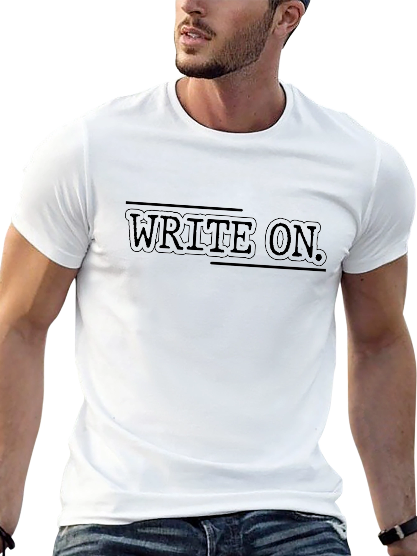 Write On Graphic Tee - Stylish Comfort