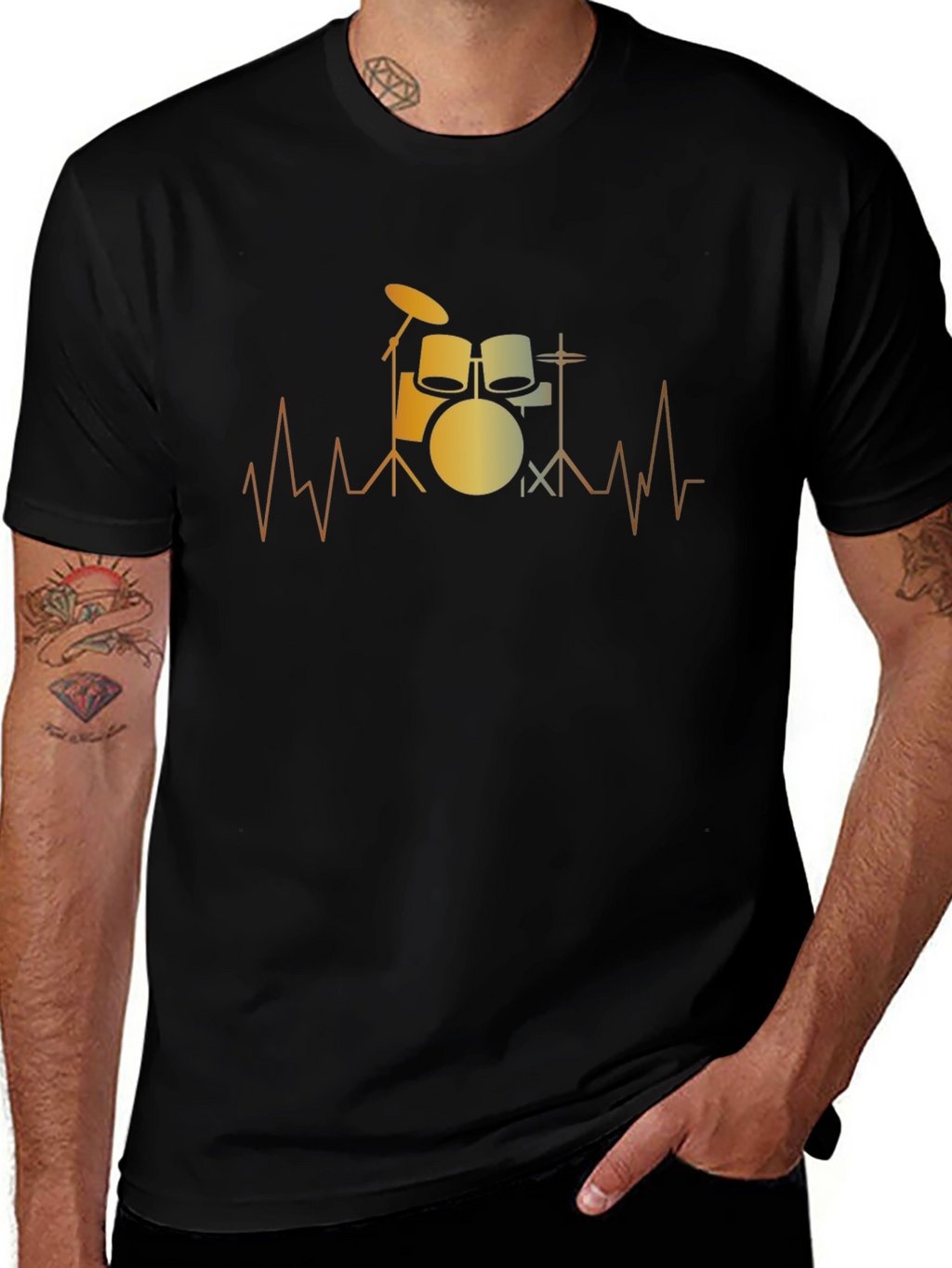Drum Beat T-Shirt - Music Lover Tee