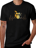 Drum Beat T-Shirt - Music Lover Tee