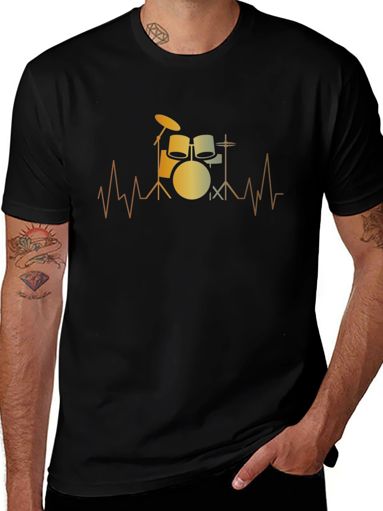 Drum Beat T-Shirt - Music Lover Tee