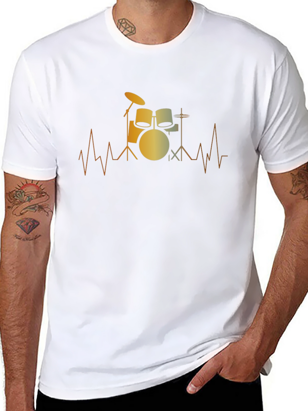 Drum Beat T-Shirt - Music Lover Tee