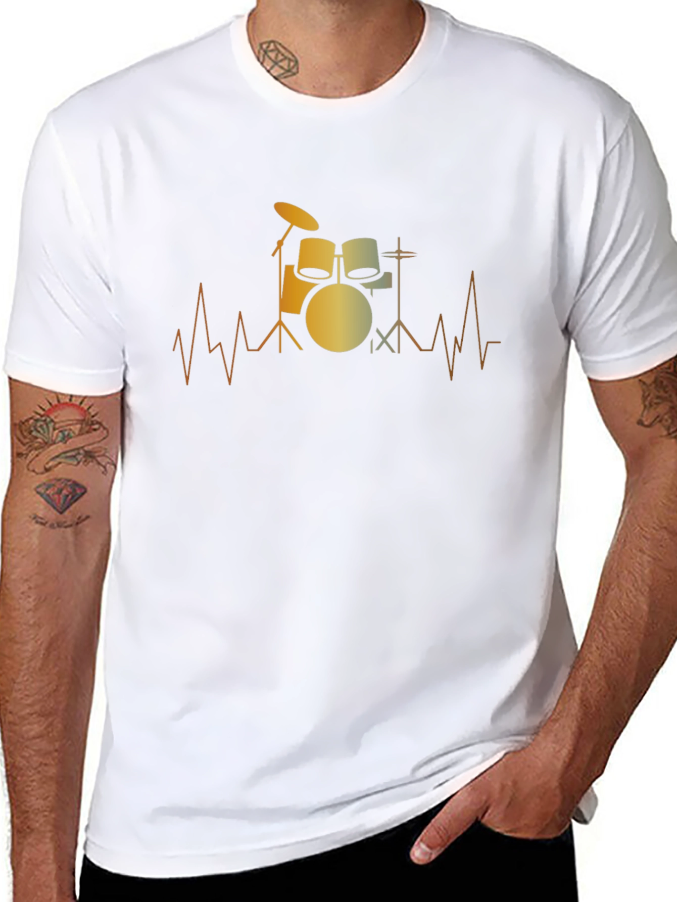 Drum Beat T-Shirt - Music Lover Tee