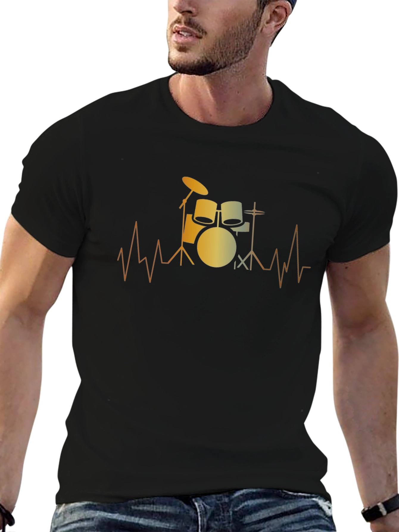 Drum Beat T-Shirt - Music Lover Tee