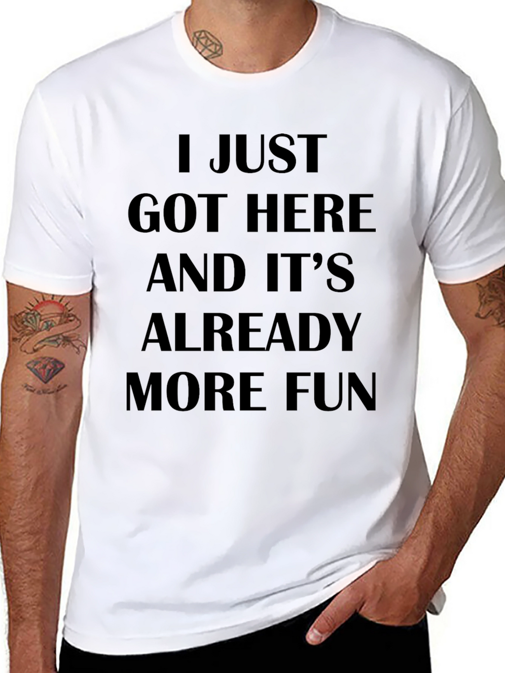 I Just Got Here Funny Slogan T-Shirt