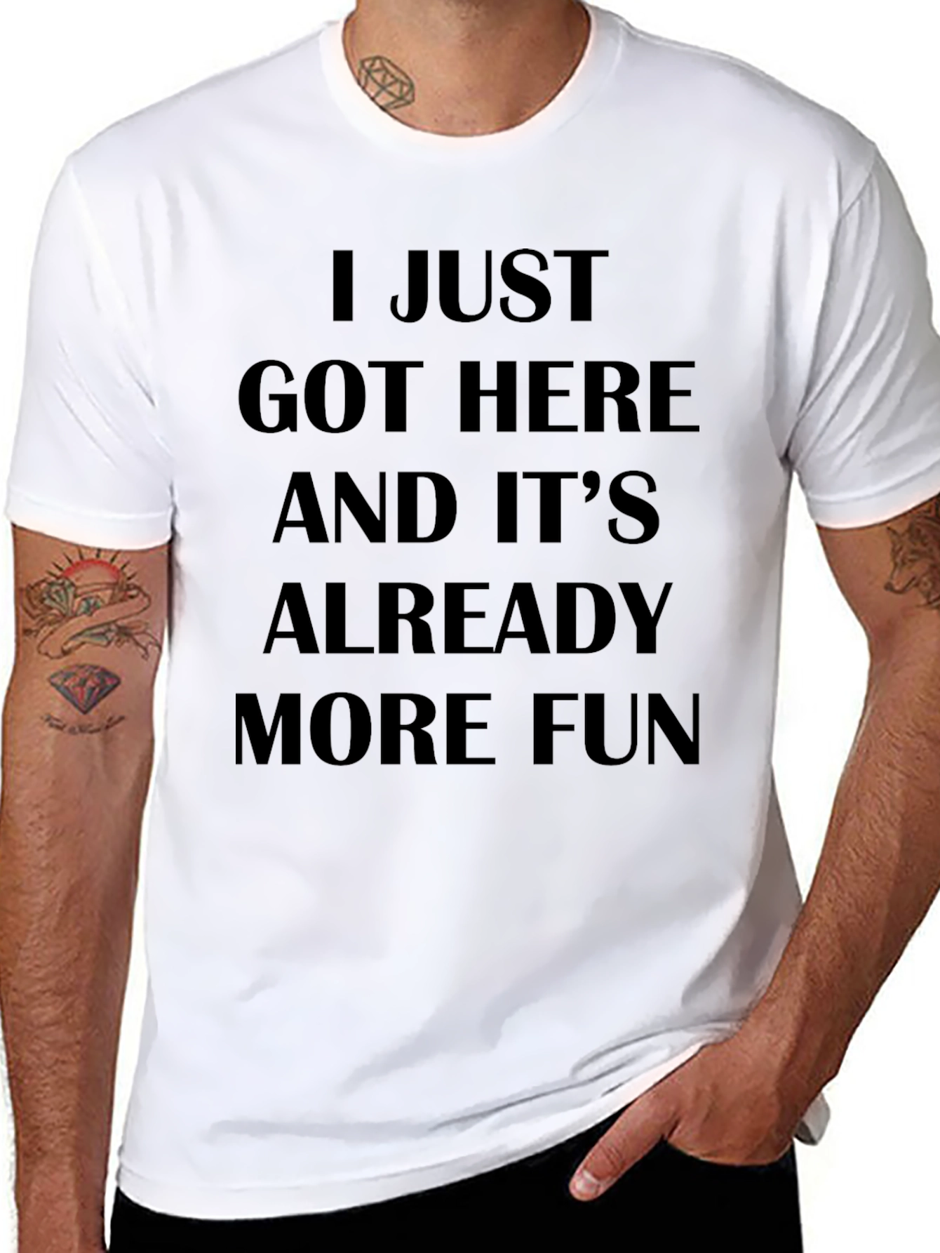 I Just Got Here Funny Slogan T-Shirt