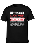 Lawyer Riding Bike T-Shirt Funny Attorney Gift