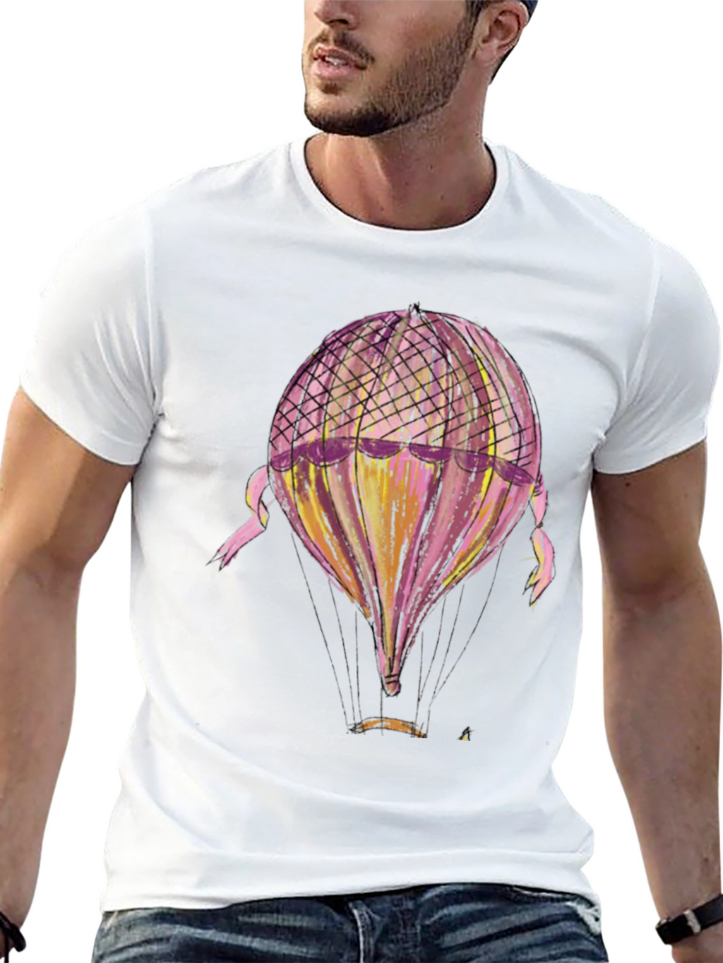Balloon Graphic Tee - Black