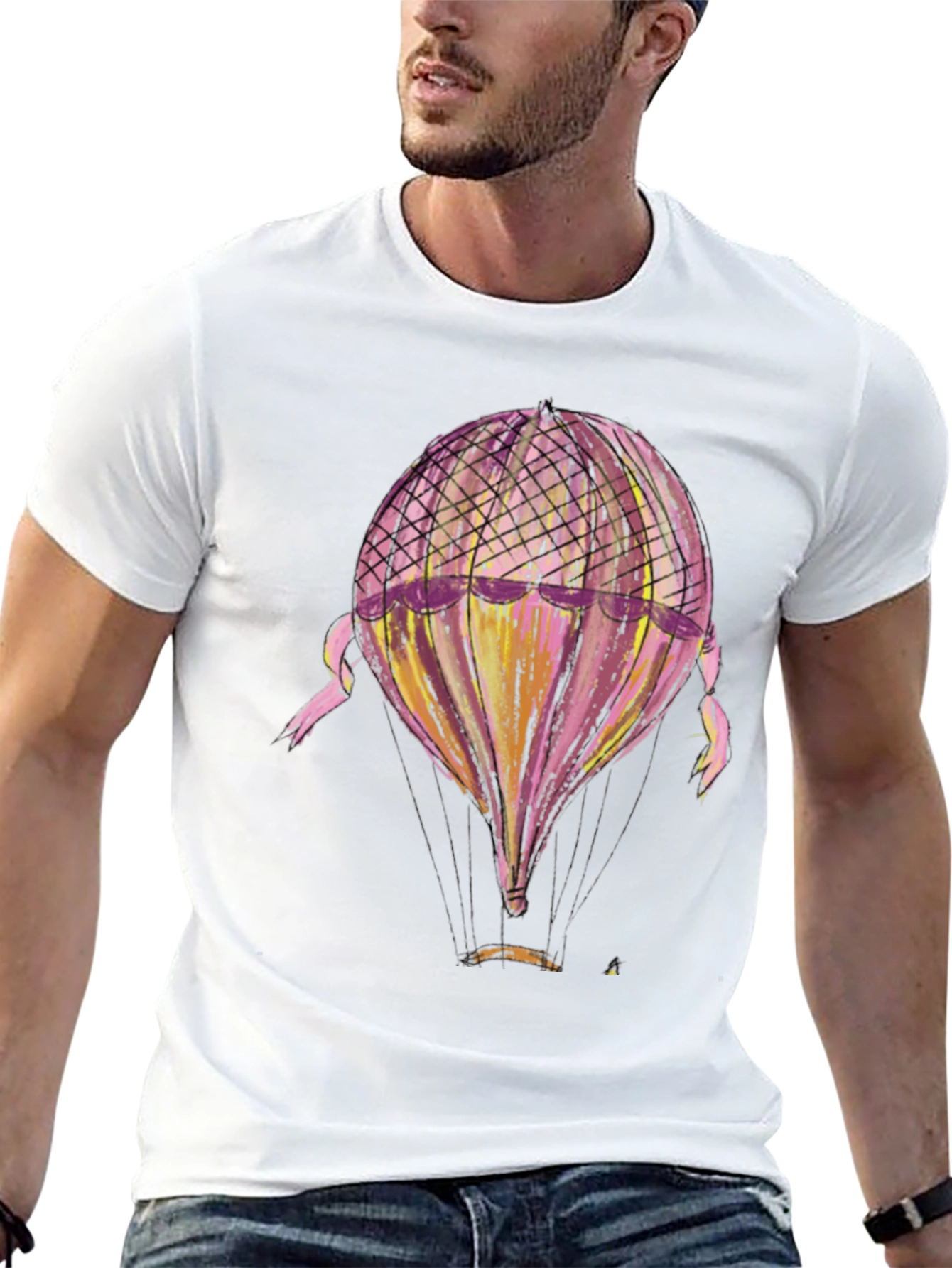 Balloon Graphic Tee - Black