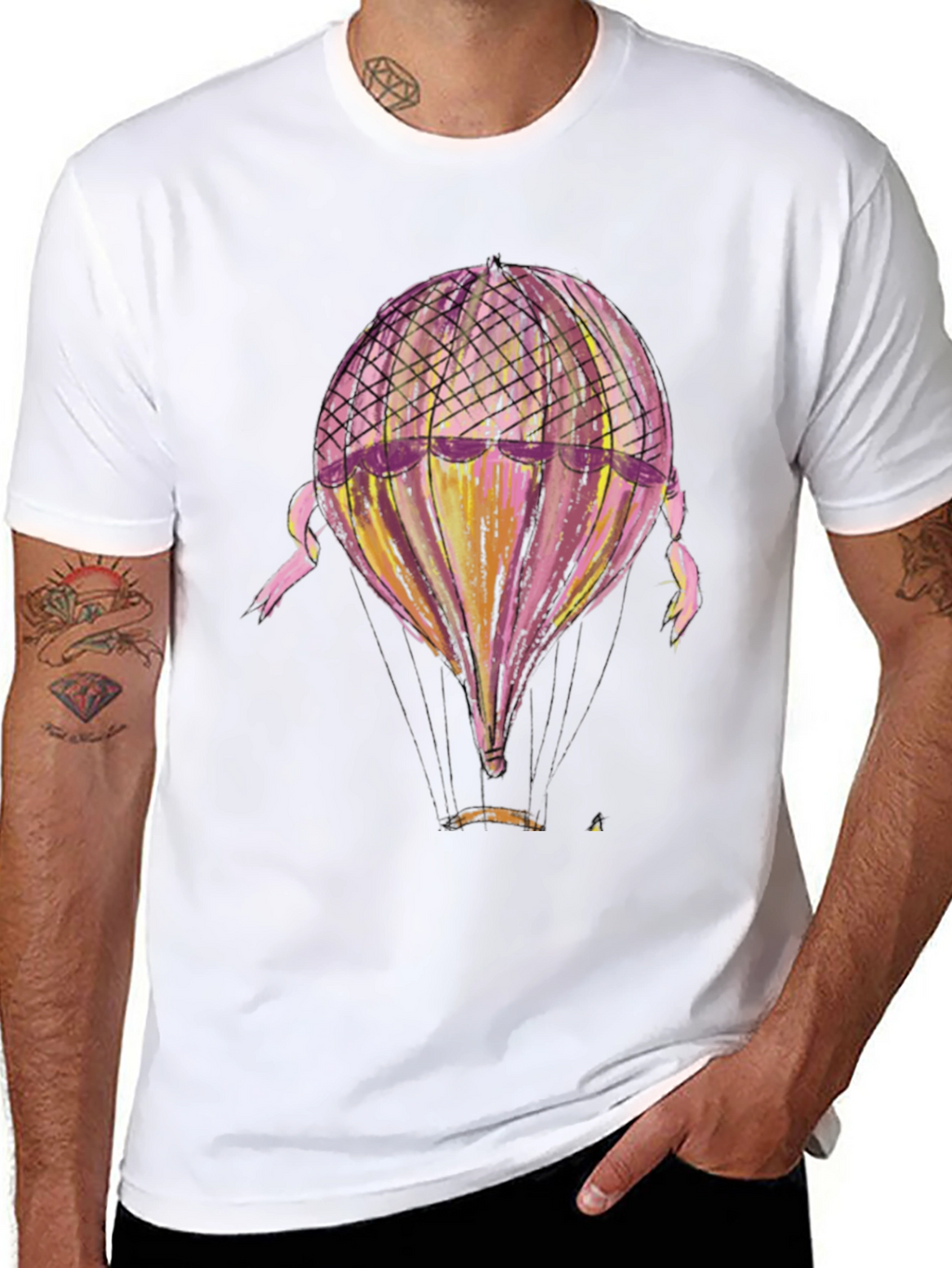 Balloon Graphic Tee - Black