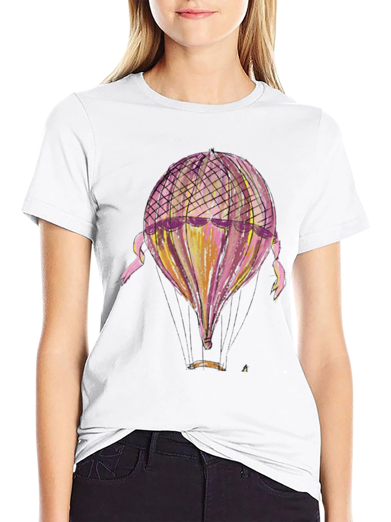 Balloon Graphic Tee - Black