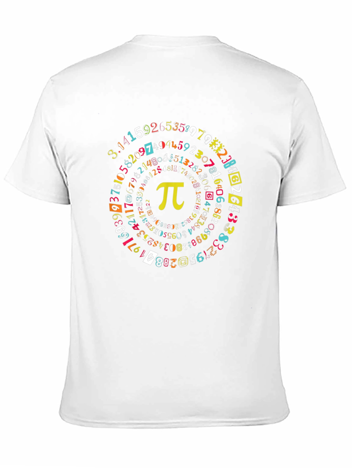 Pi Symbol Math T-Shirt - Black