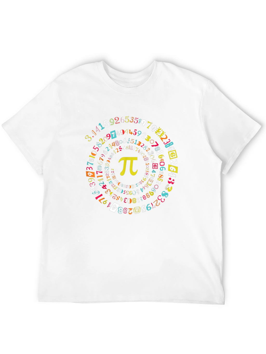 Pi Symbol Math T-Shirt - Black