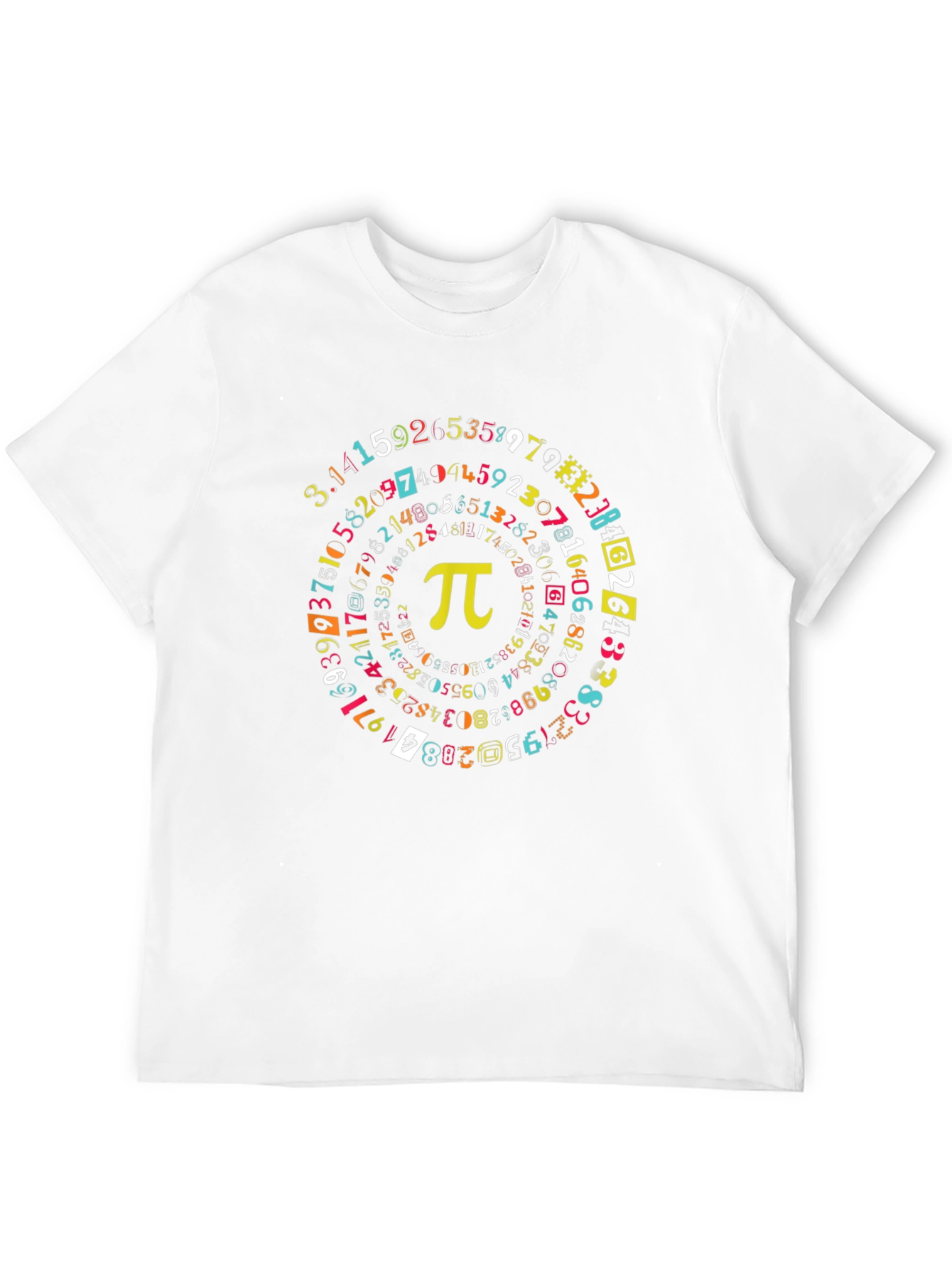Pi Symbol Math T-Shirt - Black