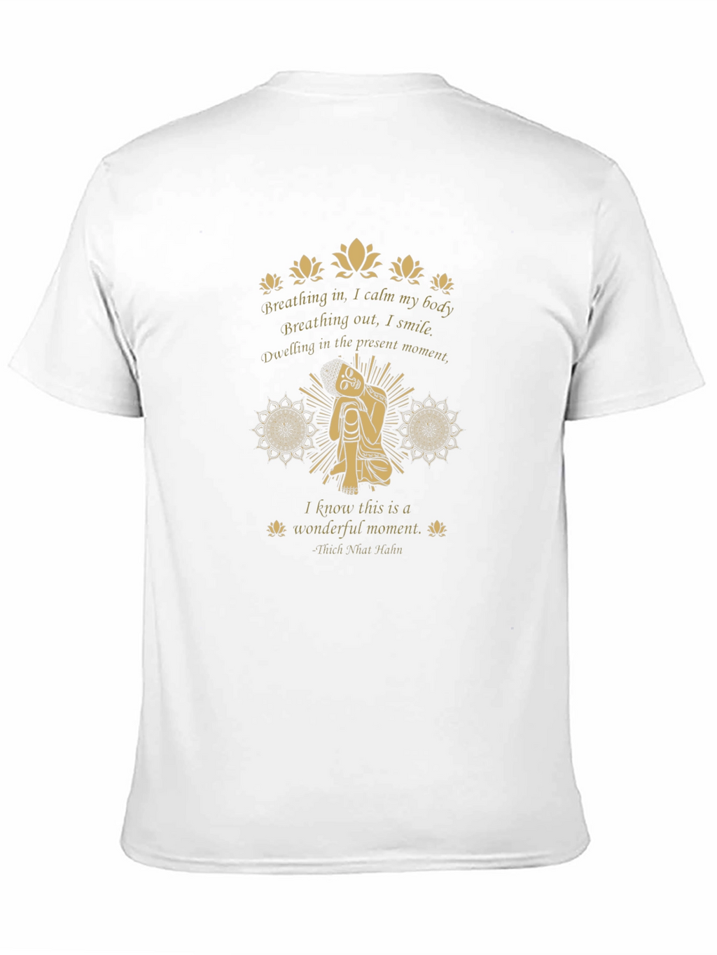 Mindful Buddha T-Shirt - Present Moment Graphic Tee
