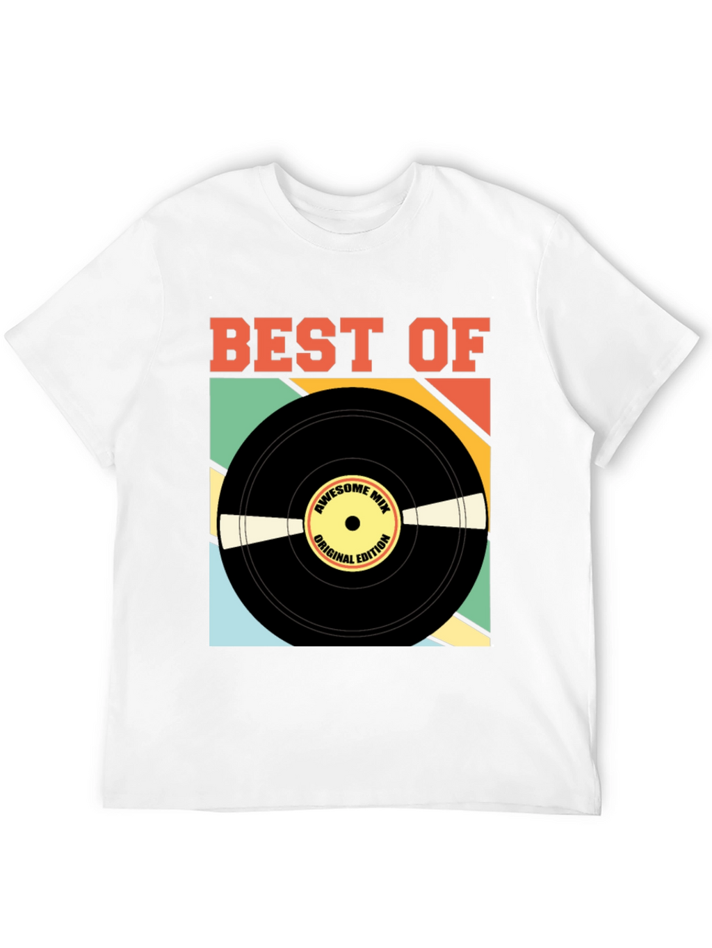Retro Vinyl Record Graphic T-Shirt