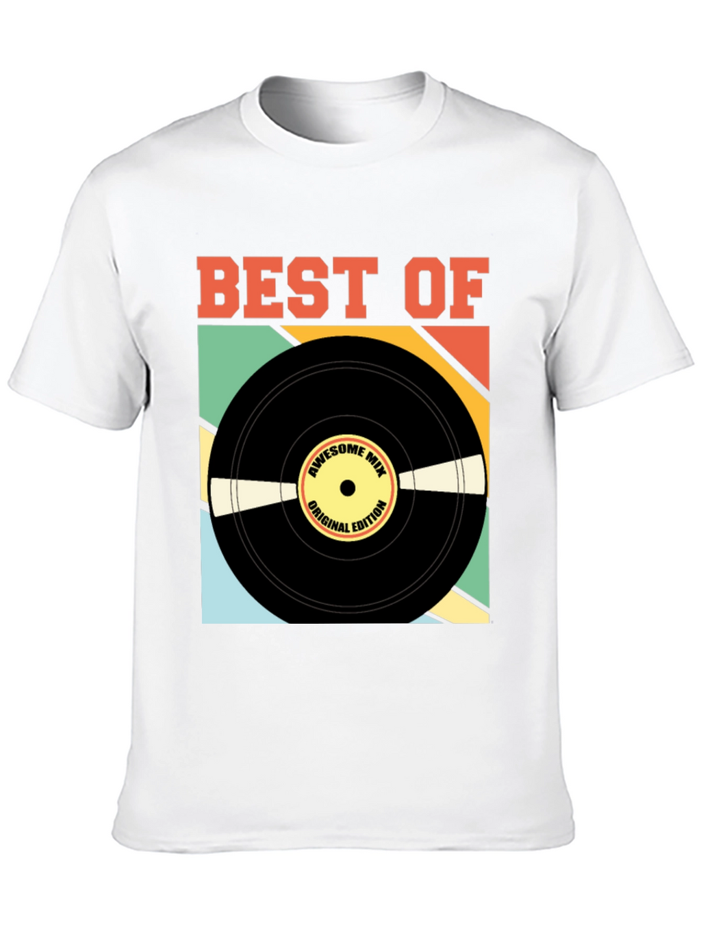 Retro Vinyl Record Graphic T-Shirt