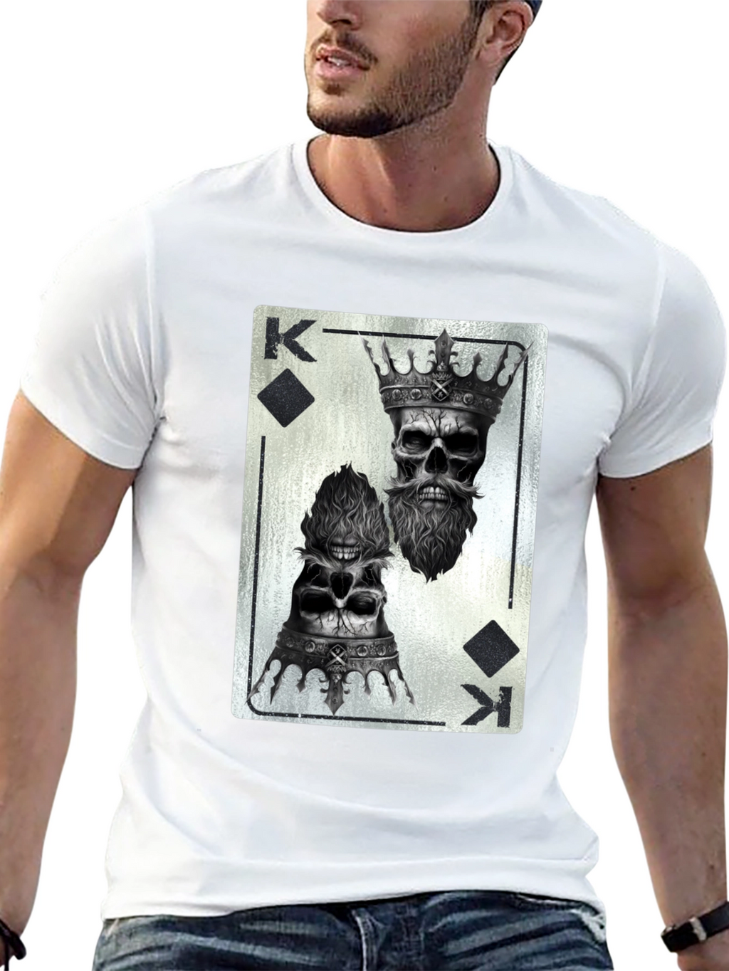 King of Skulls Graphic Tee - Black