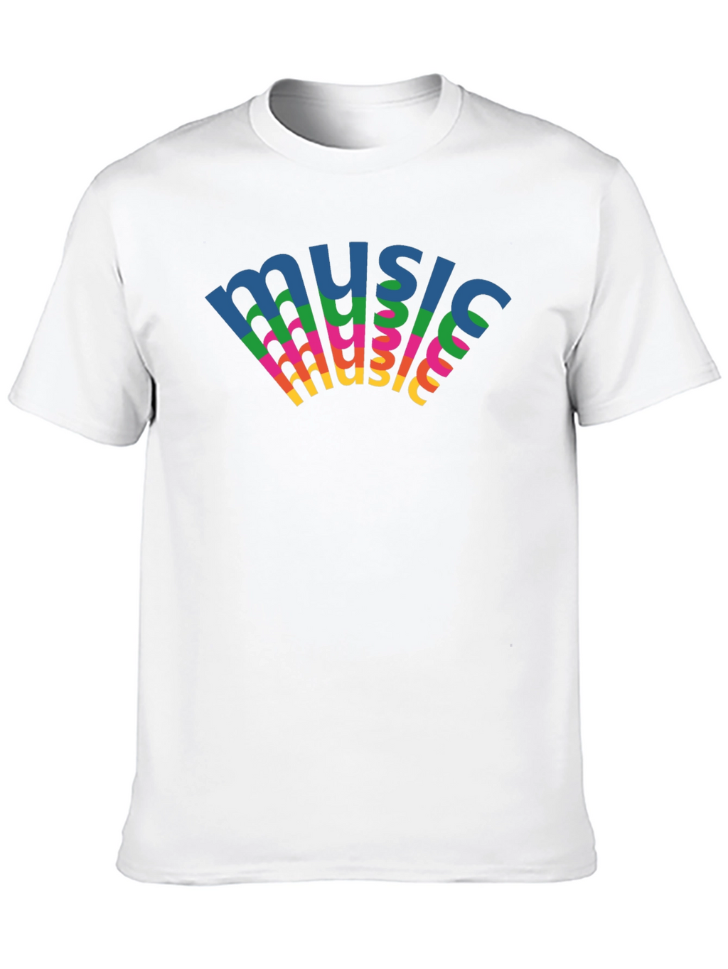 Retro Music Graphic Tee - Black