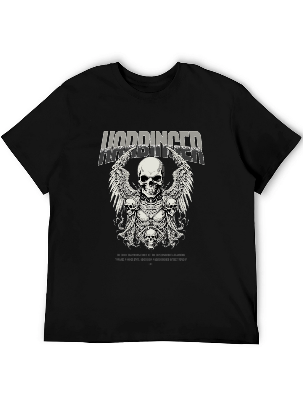 Harbinger Skull Graphic Tee - Black