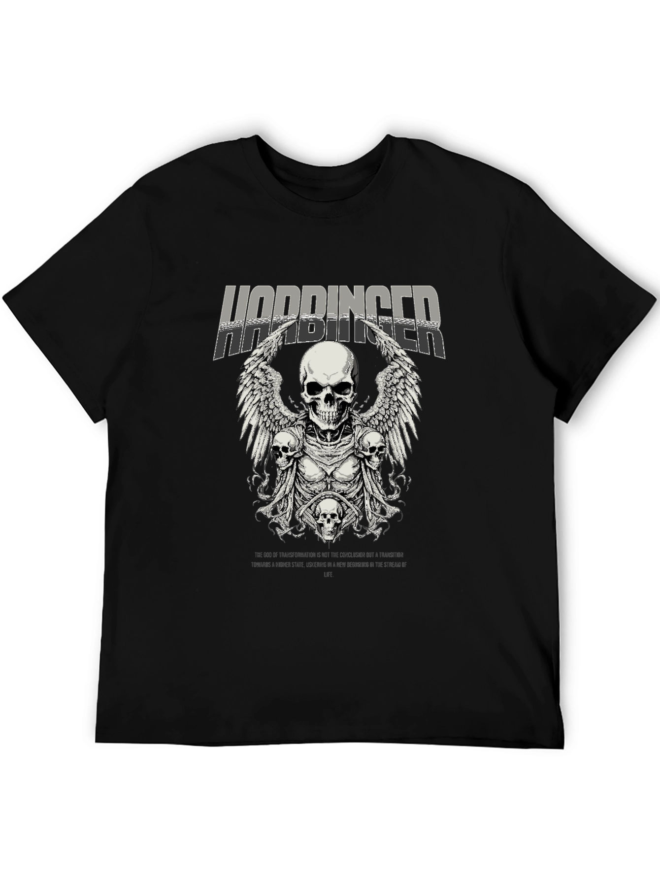 Harbinger Skull Graphic Tee - Black