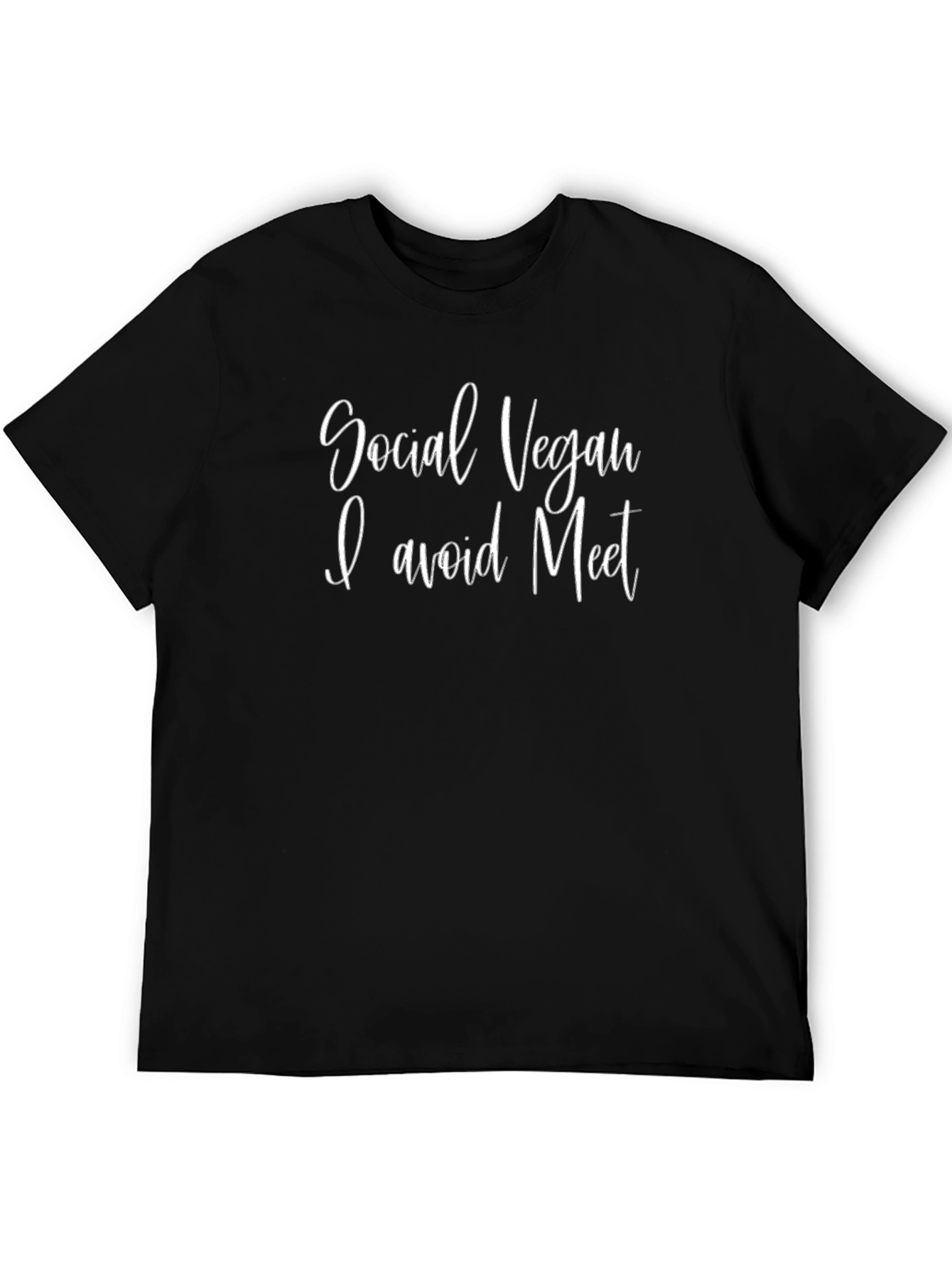 Social Vegan T-Shirt - I Avoid Meat