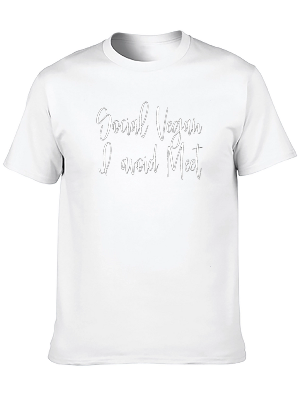 Social Vegan T-Shirt - I Avoid Meat