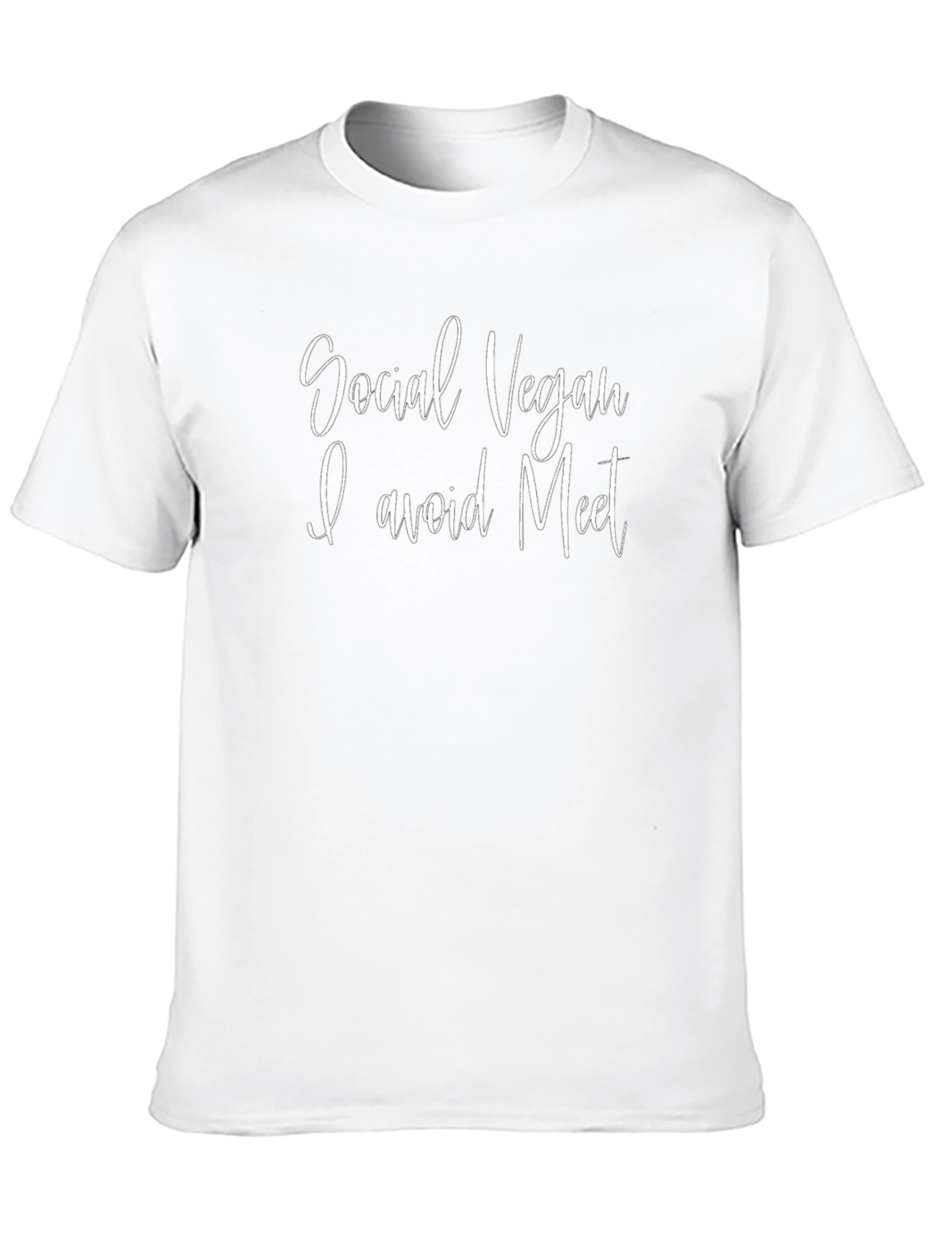 Social Vegan T-Shirt - I Avoid Meat
