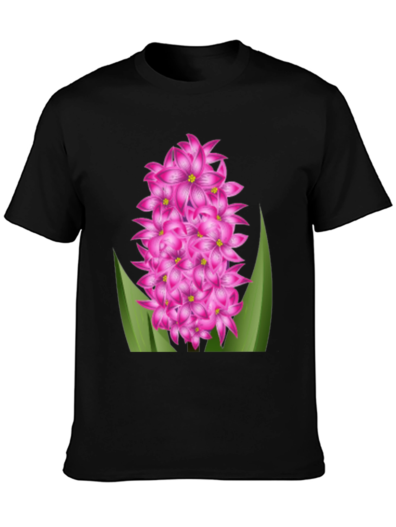 Floral Graphic Tee - Pink Hyacinth Flower Shirt