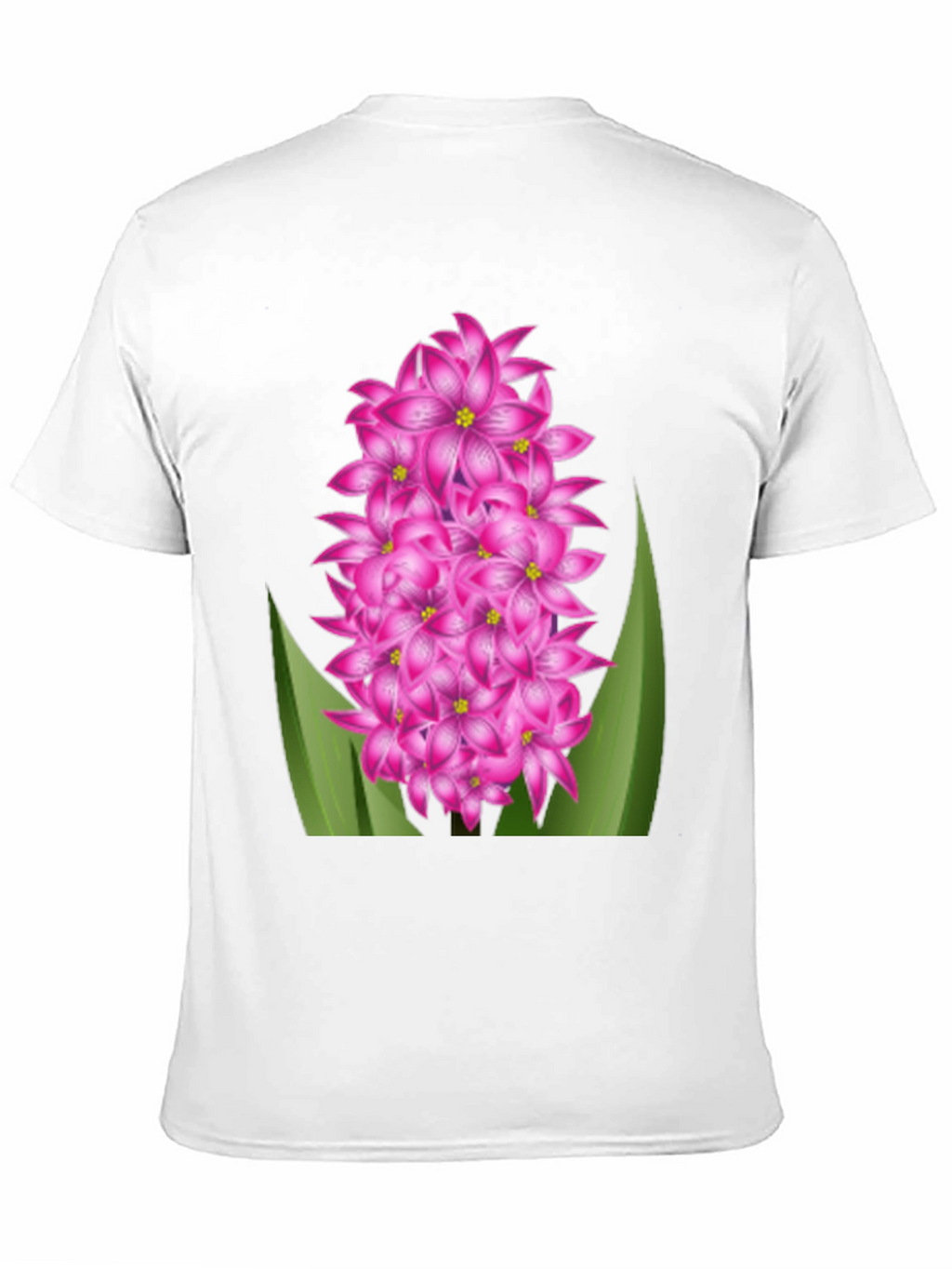 Floral Graphic Tee - Pink Hyacinth Flower Shirt