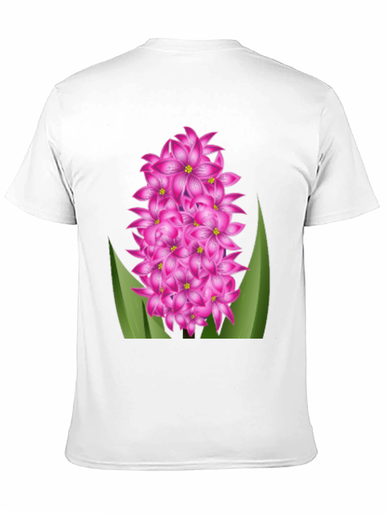Floral Graphic Tee - Pink Hyacinth Flower Shirt